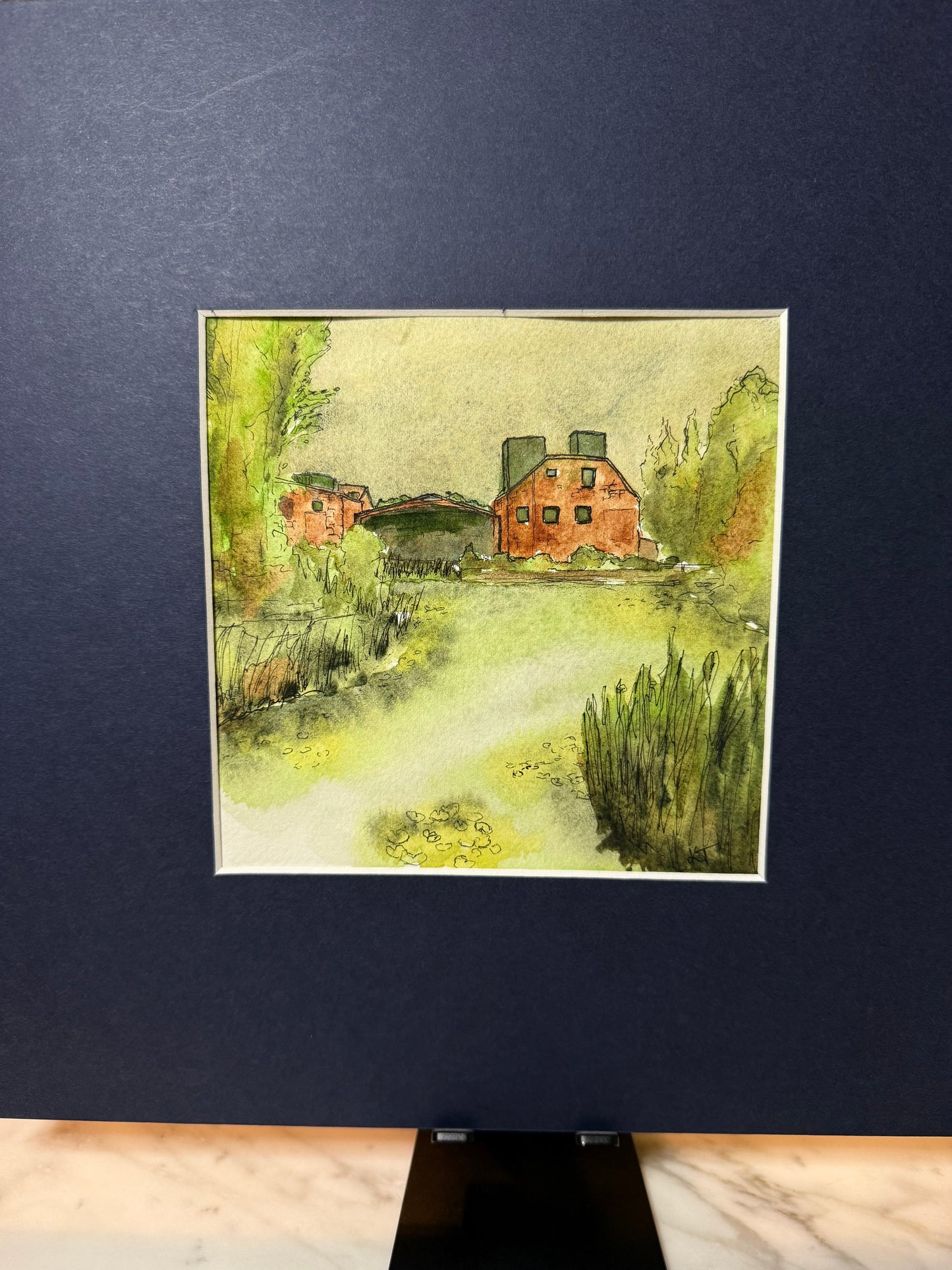 Evergreen Brickworks | Watercolour and ink original