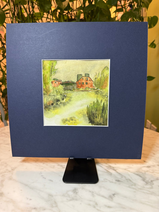 Evergreen Brickworks | Watercolour and ink original